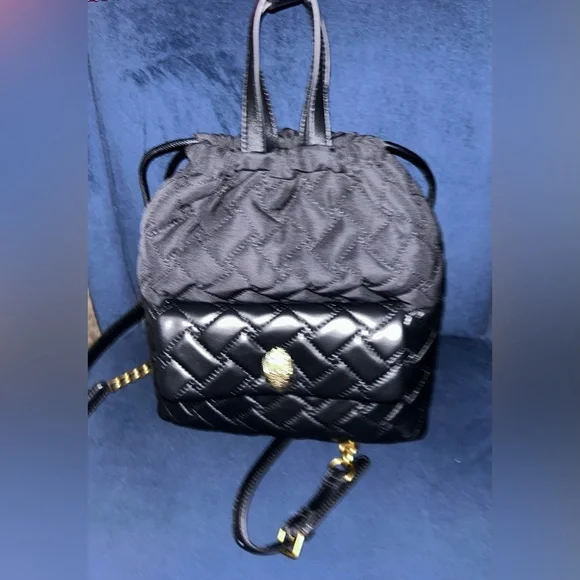 NWT Kurt Geiger String Backpack SOUTHBANK LG BACKPACK Striped Canvas Backpack by KURT GEIGER  main image 4